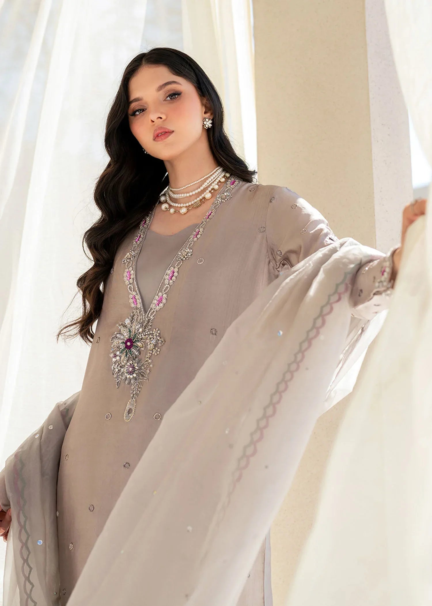 Dastoor | Maahi Luxury Pret 25 | Eris - Aqsa Fabrics