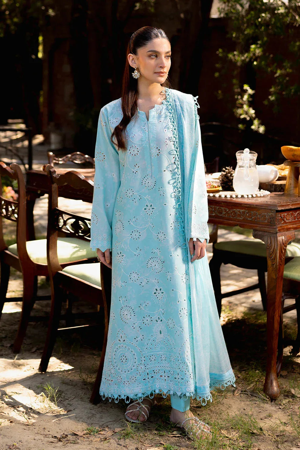 Neeshay | Summer Lines Printkari | OASIS - Aqsa Fabrics