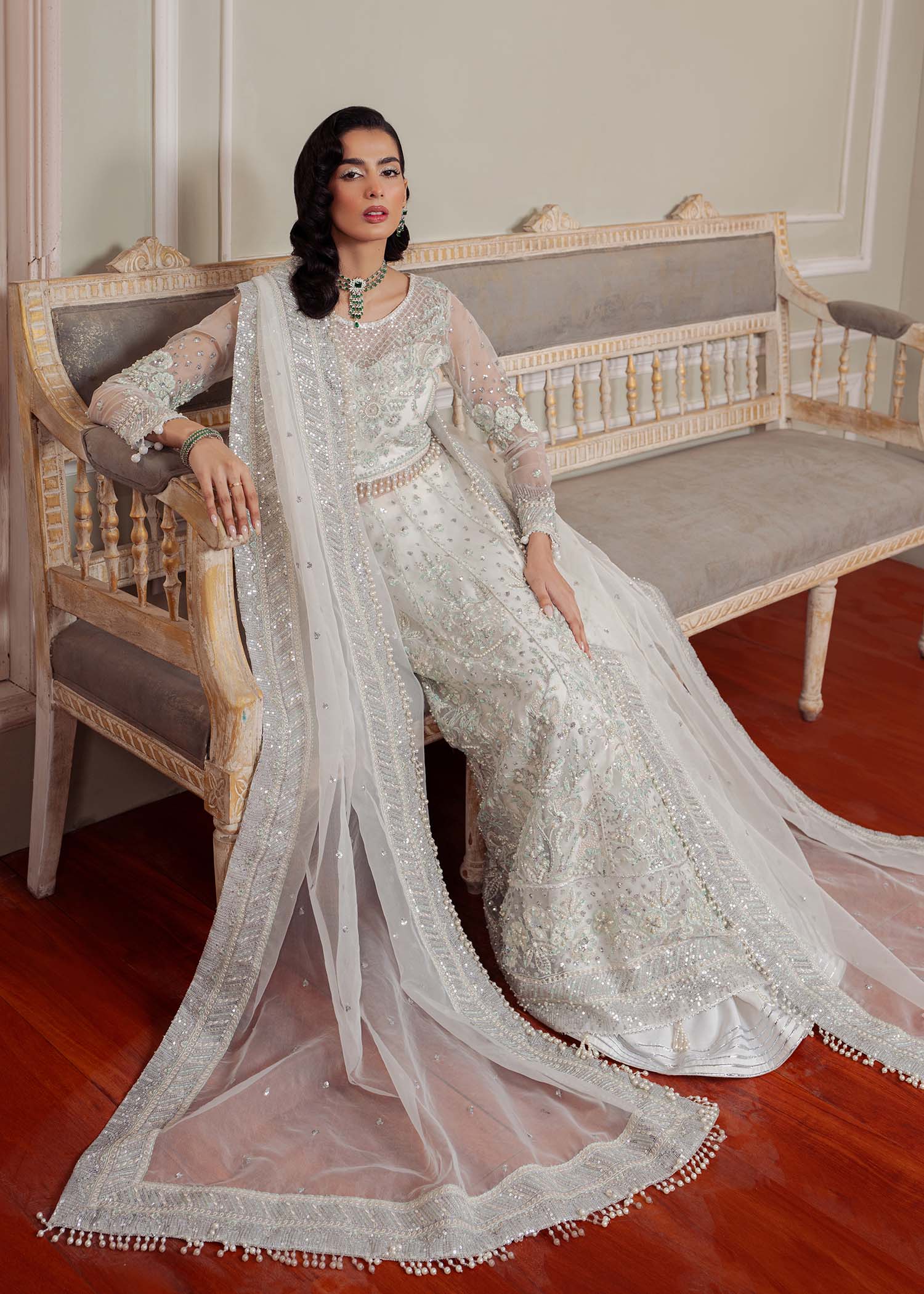 Dastoor | Airah Festive 25 | Glimmer - Aqsa Fabrics