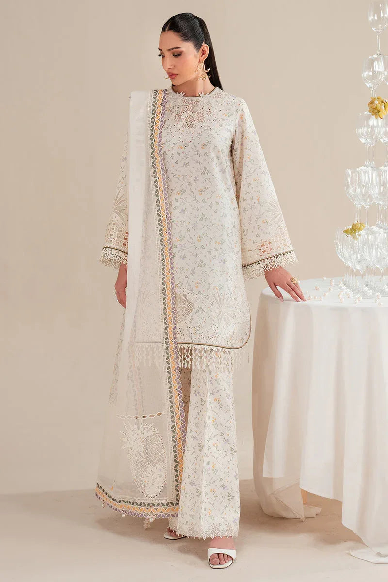 Jazmin | Iris Luxury Lawn 25 | IL'25-D09 - Aqsa Fabrics