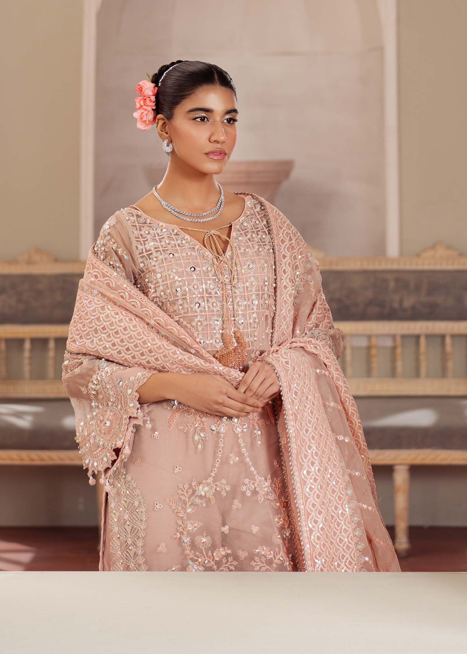 Dastoor | Airah Festive 25 | Chantilly - Aqsa Fabrics