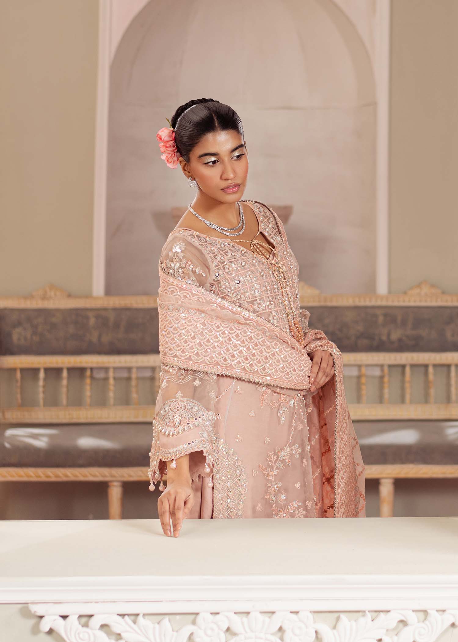 Dastoor | Airah Festive 25 | Chantilly - Aqsa Fabrics