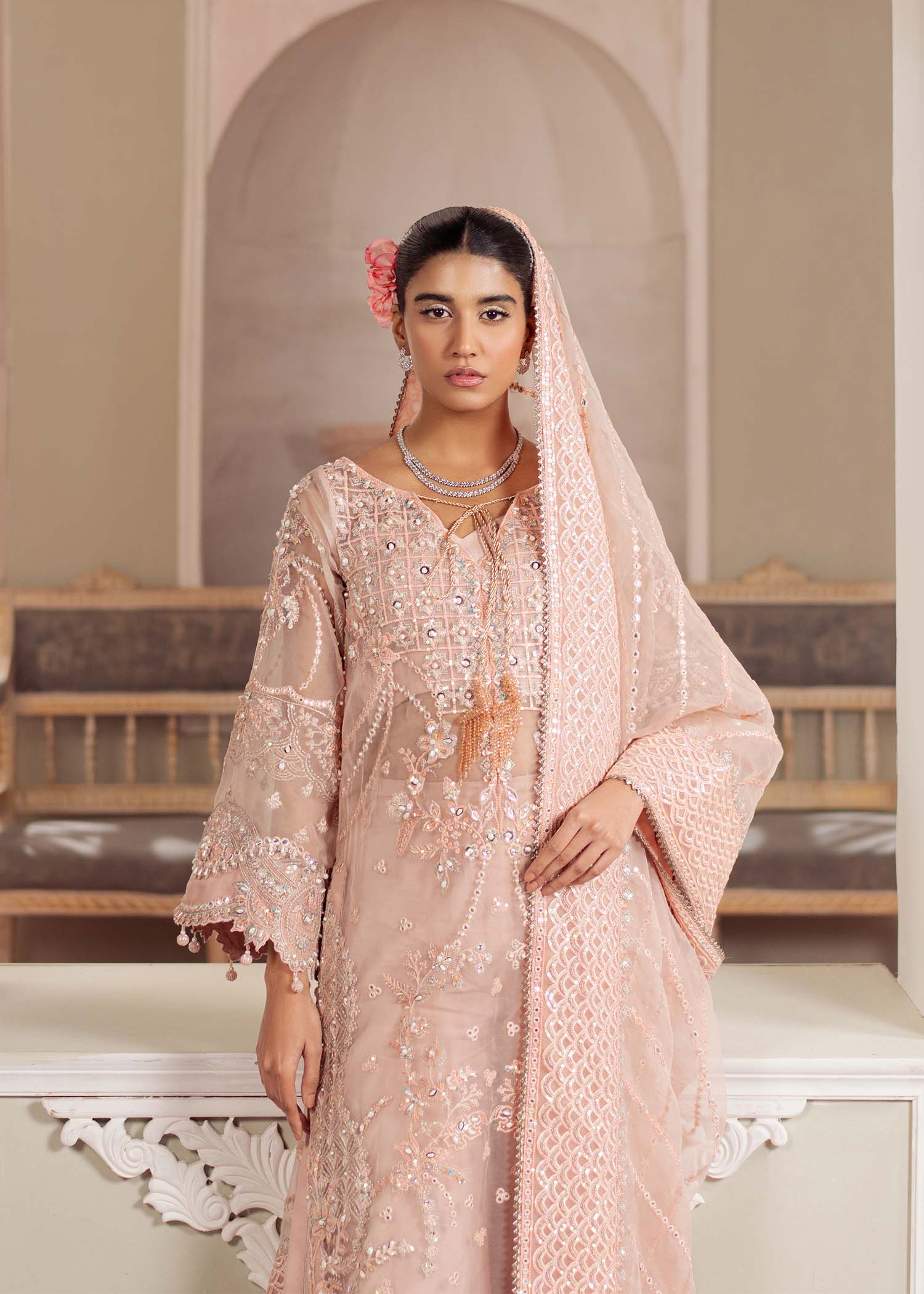Dastoor | Airah Festive 25 | Chantilly - Aqsa Fabrics
