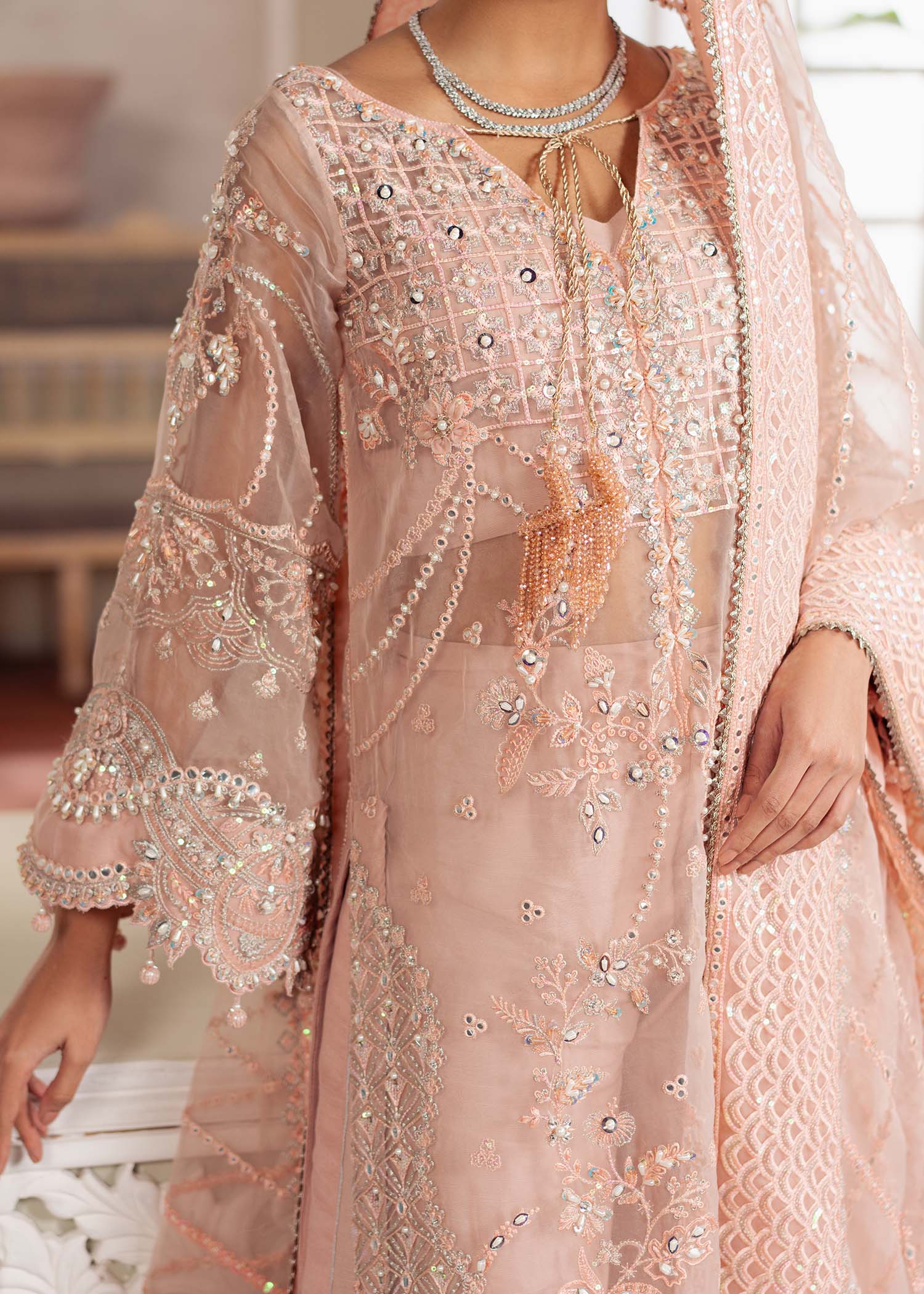 Dastoor | Airah Festive 25 | Chantilly - Aqsa Fabrics