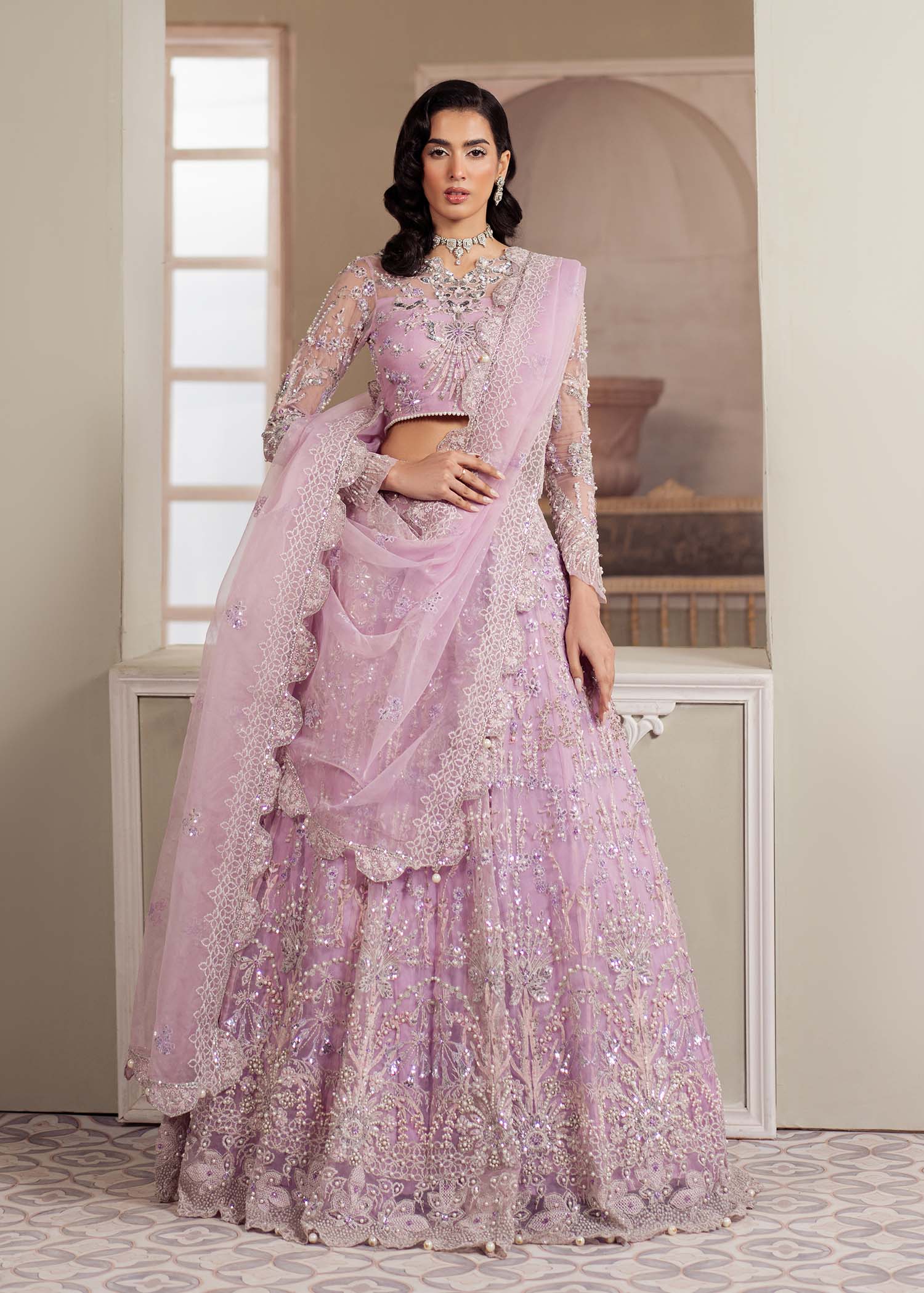 Dastoor | Airah Festive 25 | Lustre - Aqsa Fabrics