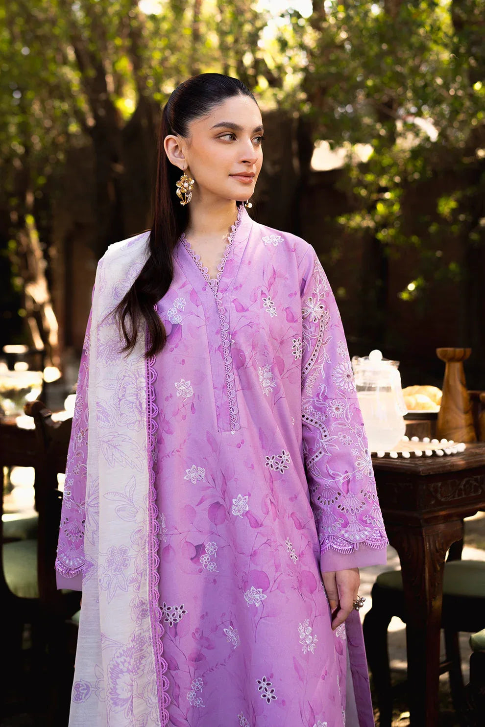 Neeshay | Summer Lines Printkari | PETAL - Aqsa Fabrics