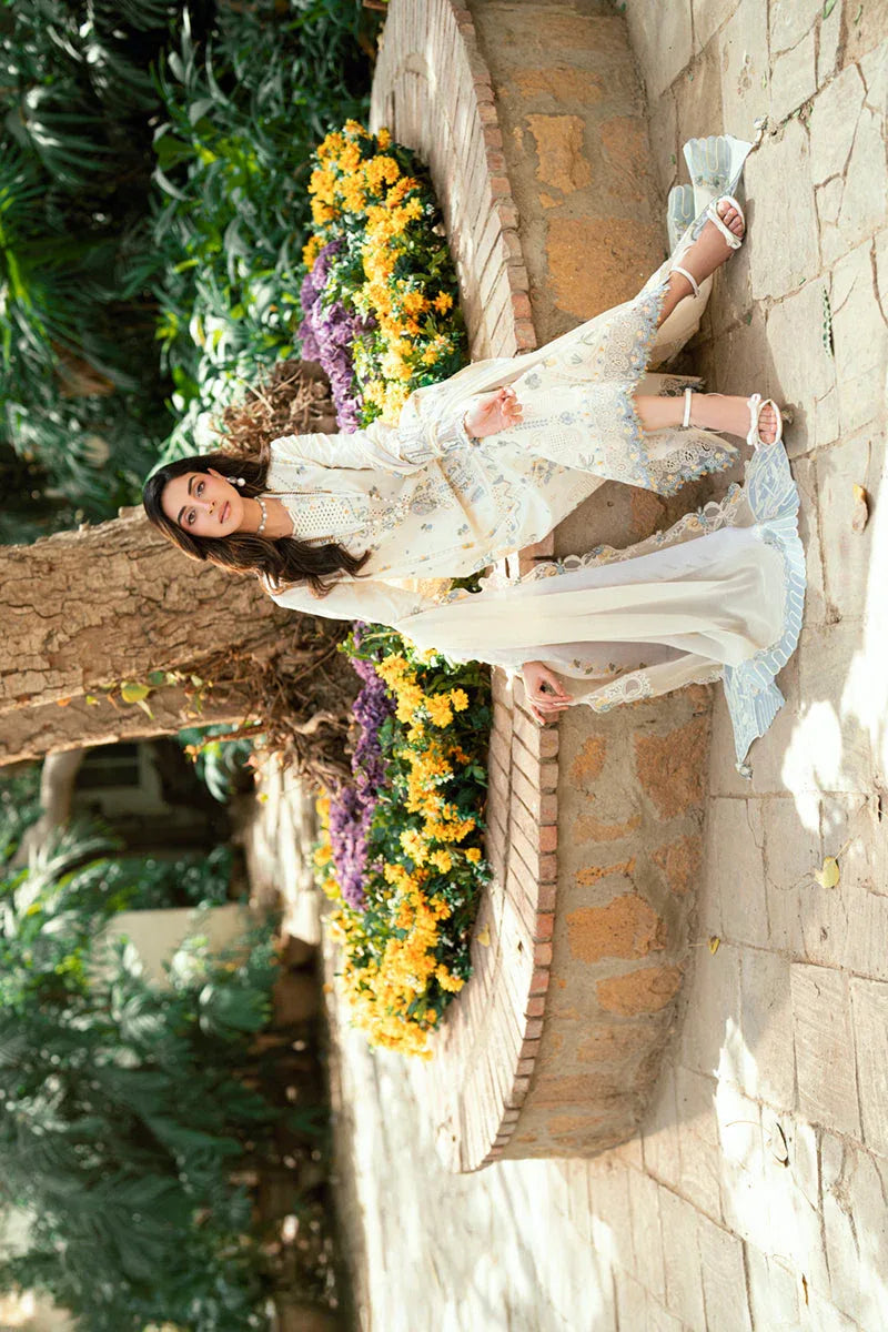 Qalamkar | Luxury Lawn Eid Edit | SB-09 Adeena - Aqsa Fabrics