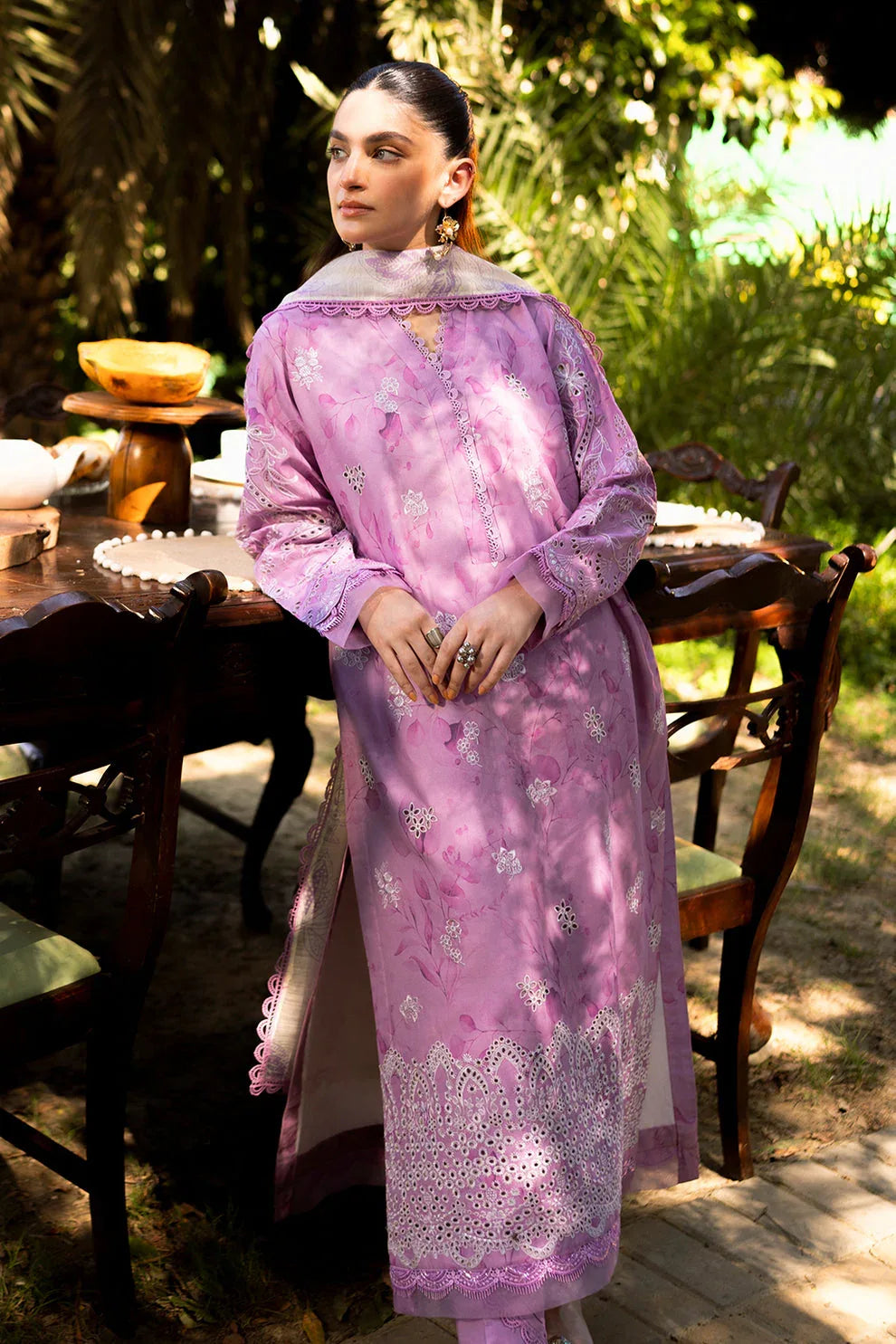 Neeshay | Summer Lines Printkari | PETAL - Aqsa Fabrics