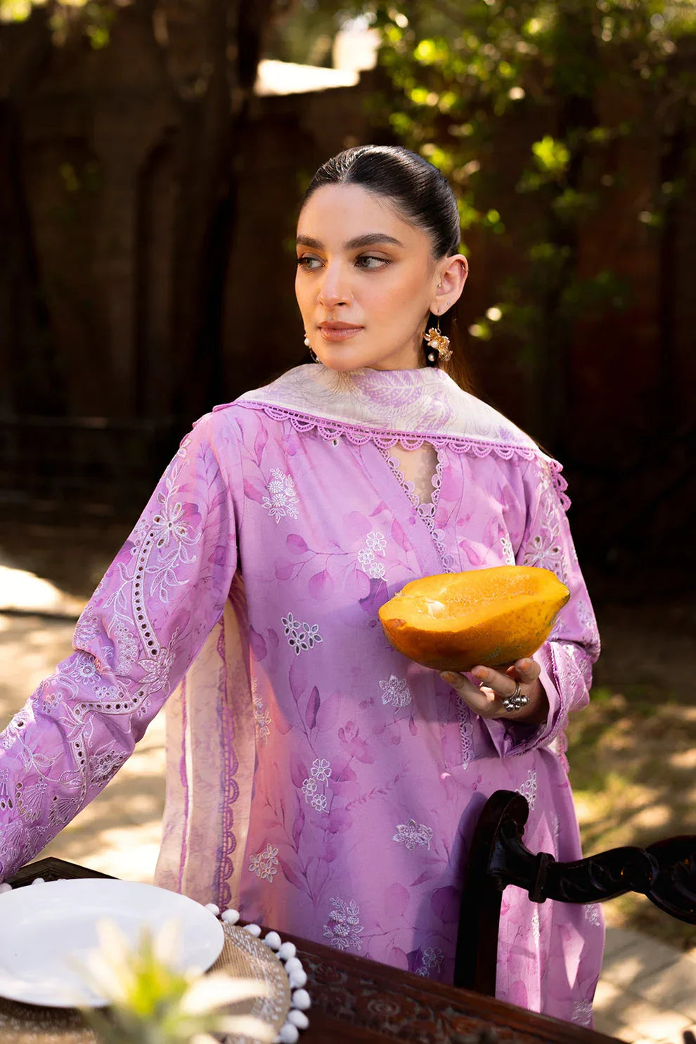 Neeshay | Summer Lines Printkari | PETAL - Aqsa Fabrics