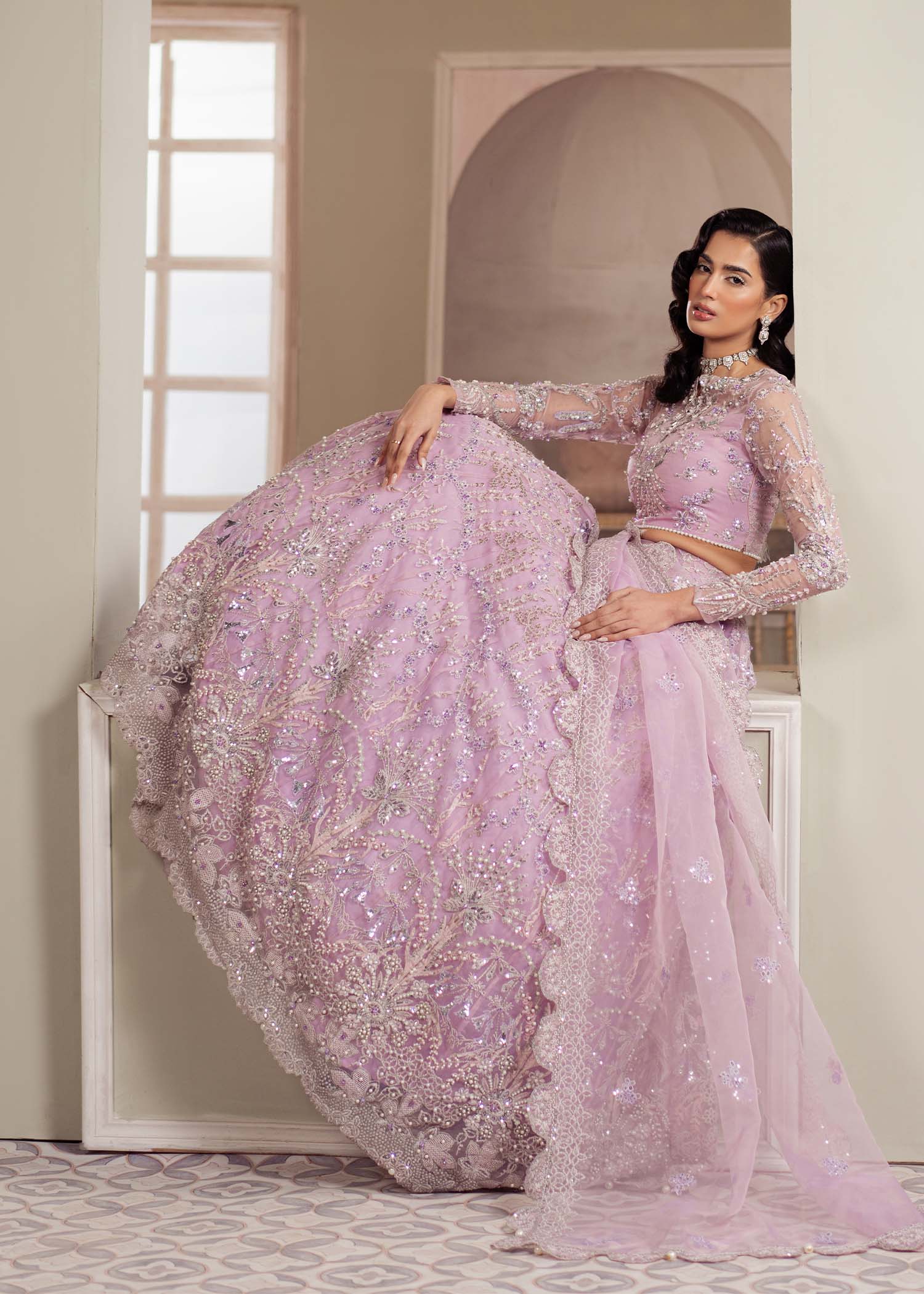 Dastoor | Airah Festive 25 | Lustre - Aqsa Fabrics