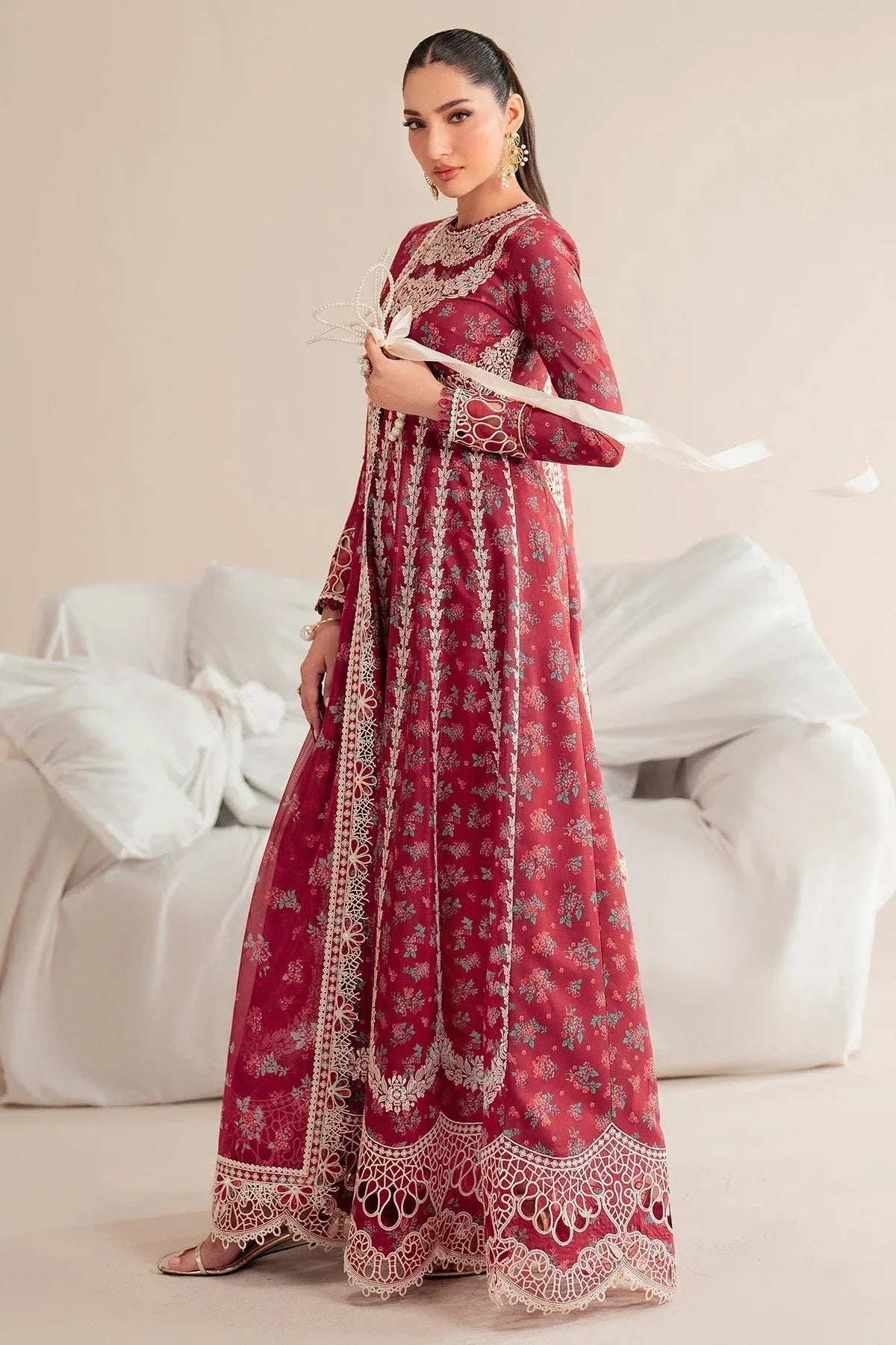 Jazmin | Iris Luxury Lawn 25 | IL'25-D08 - Aqsa Fabrics