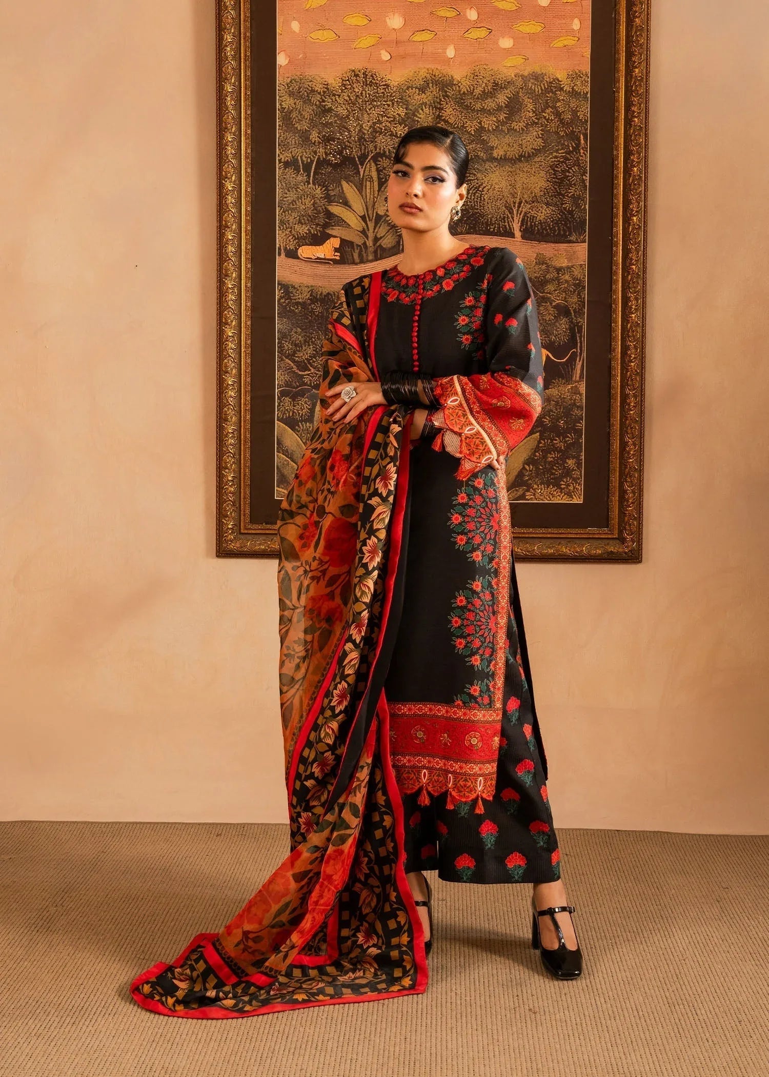 Maria Osama Khan | Retro Lawn 25 | Raila - Aqsa Fabrics
