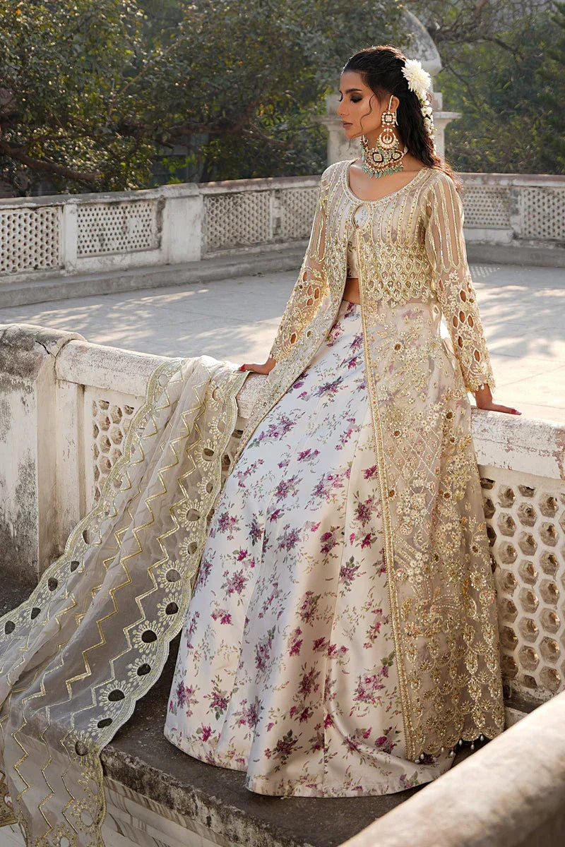Maryams | Zeenat Luxury Formals | White Orchid - Z-01 - Aqsa Fabrics