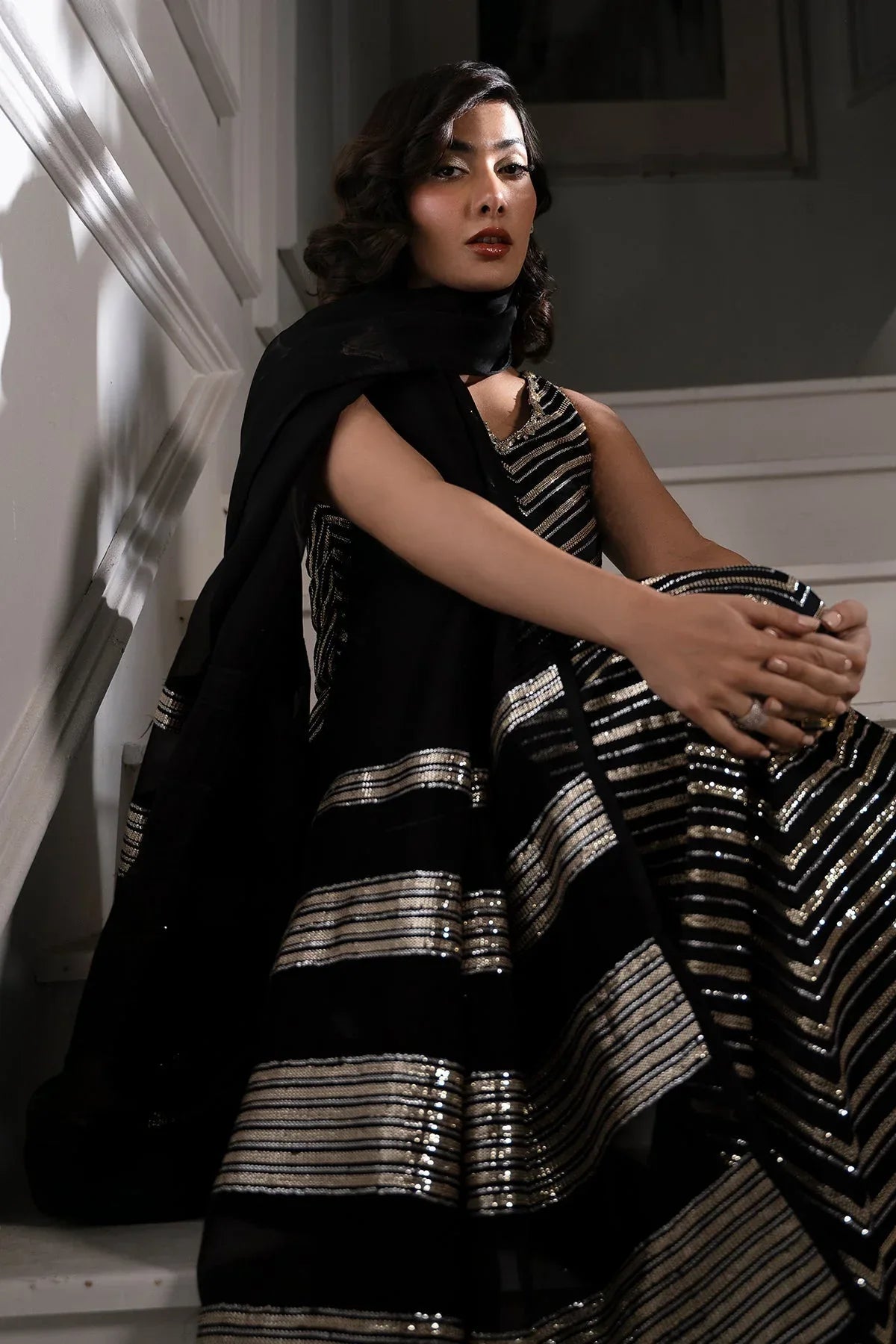 Mina Kashif | Emilie Formals | Lumina - Aqsa Fabrics
