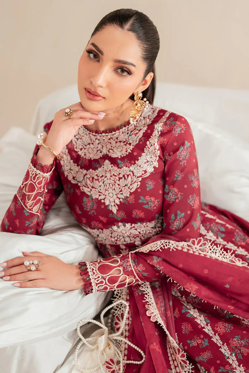 Jazmin | Iris Luxury Lawn 25 | IL'25-D08 - Aqsa Fabrics