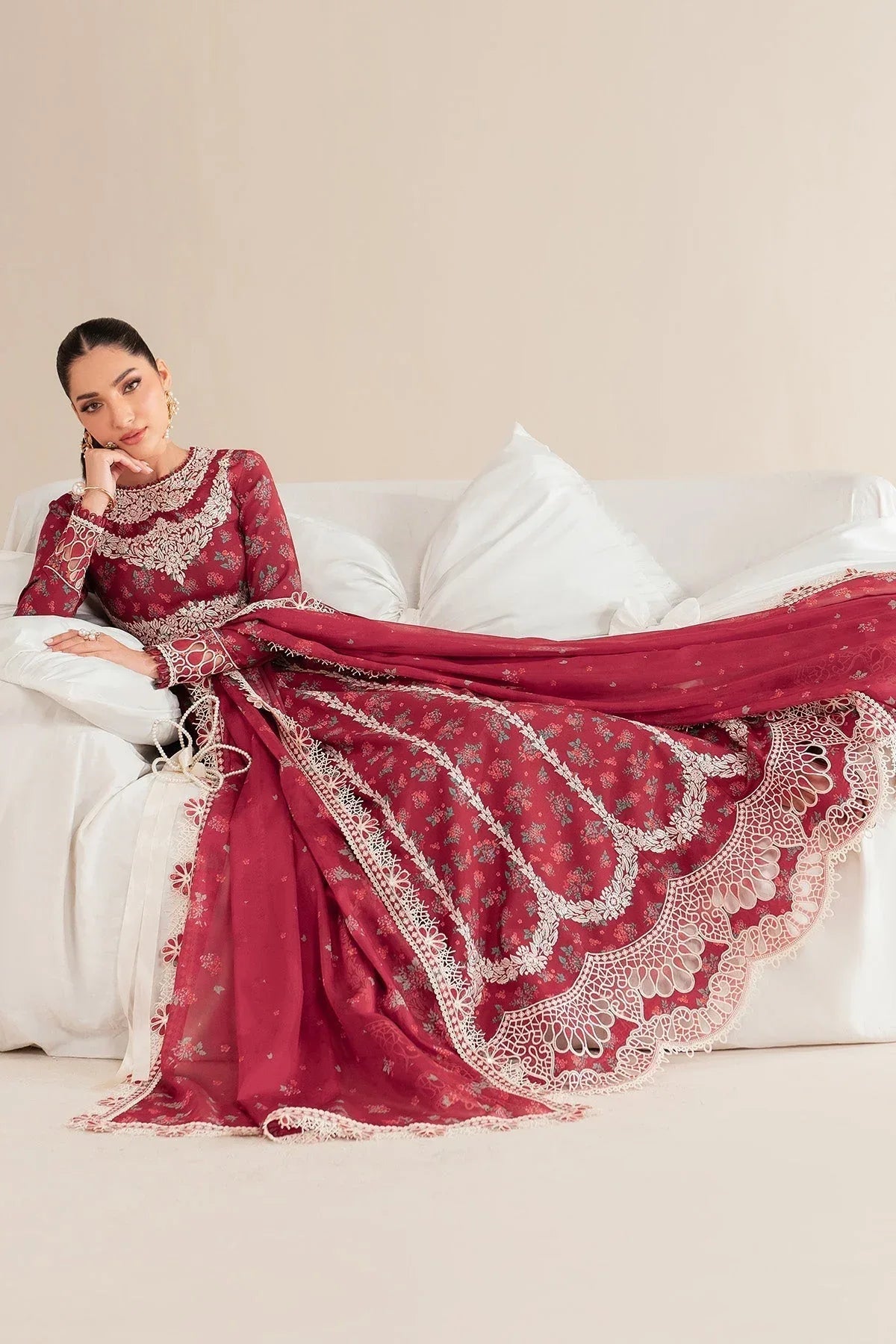 Jazmin | Iris Luxury Lawn 25 | IL'25-D08 - Aqsa Fabrics