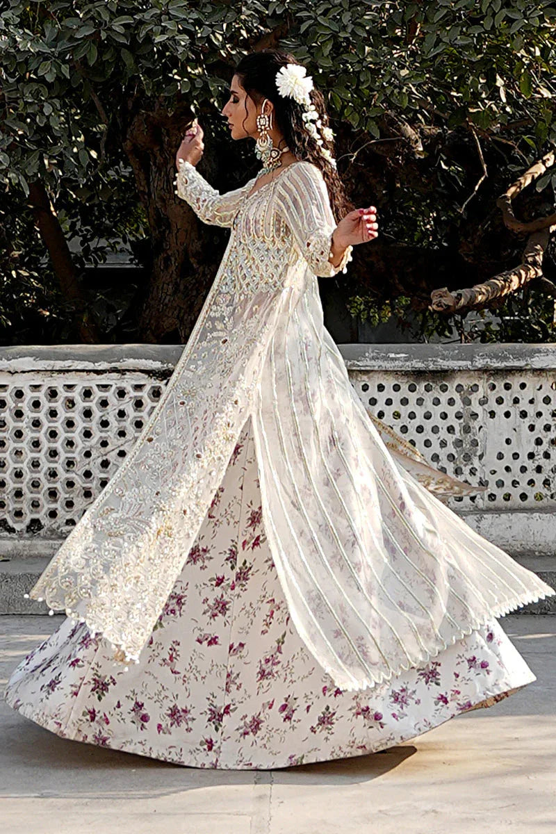 Maryams | Zeenat Luxury Formals | White Orchid - Z-01 - Aqsa Fabrics