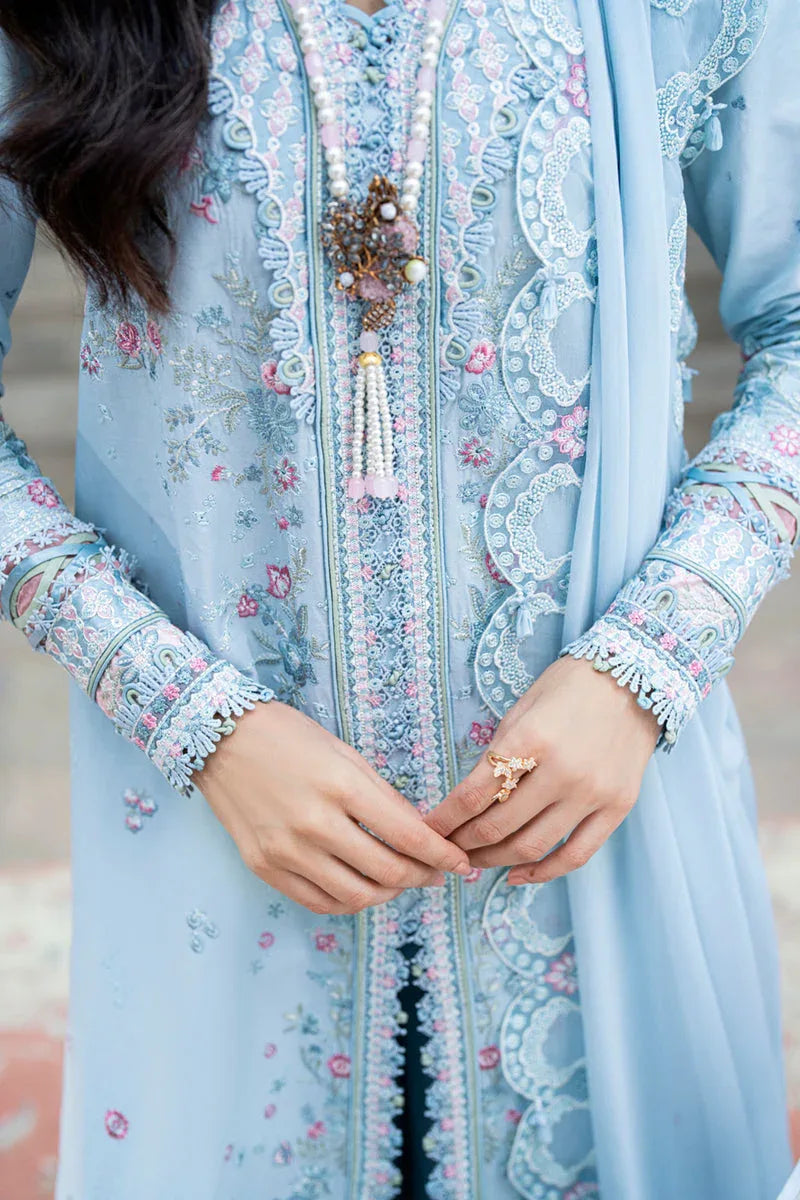 Qalamkar | Luxury Lawn Eid Edit | SB-04 Zarish - Aqsa Fabrics