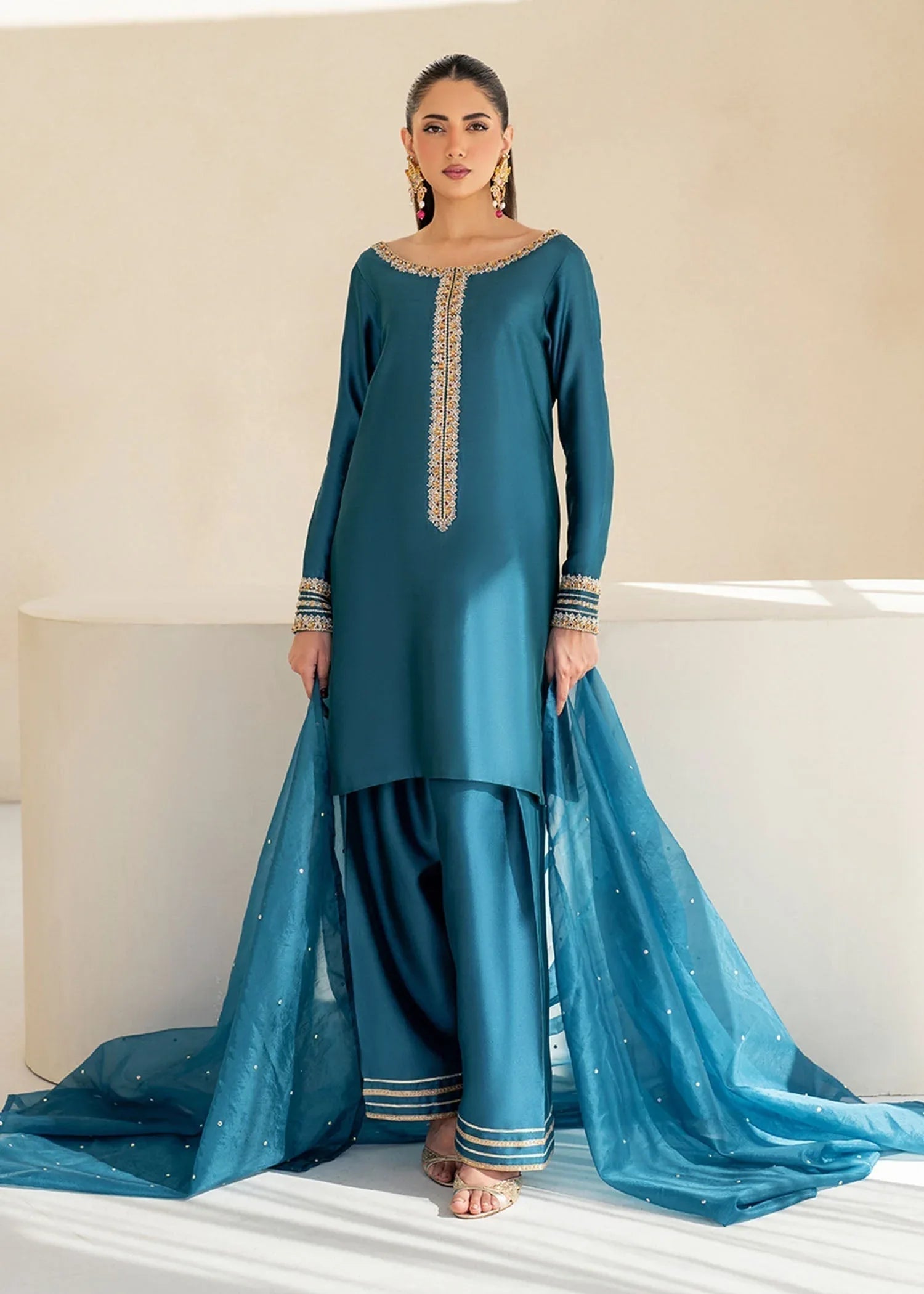 Dastoor | Maahi Luxury Pret 25 | ELISA - Aqsa Fabrics