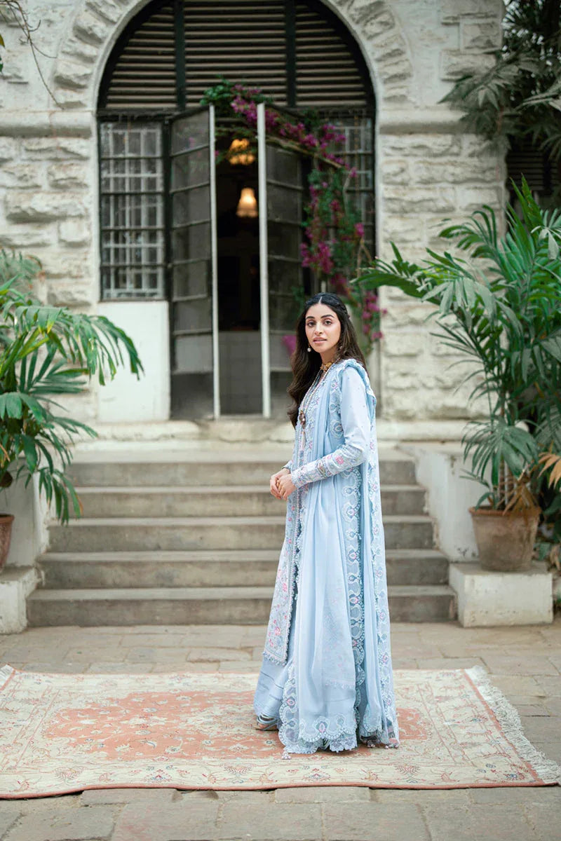 Qalamkar | Luxury Lawn Eid Edit | SB-04 Zarish - Aqsa Fabrics