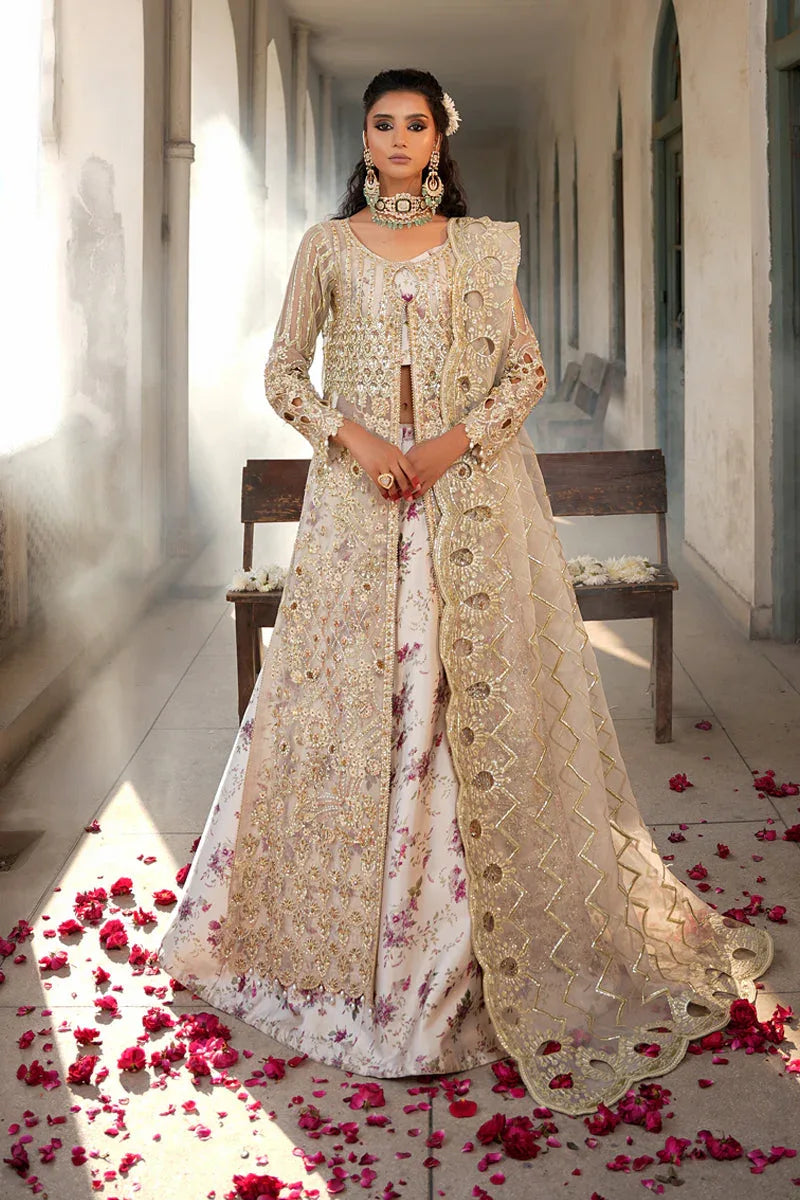 Maryams | Zeenat Luxury Formals | White Orchid - Z-01 - Aqsa Fabrics