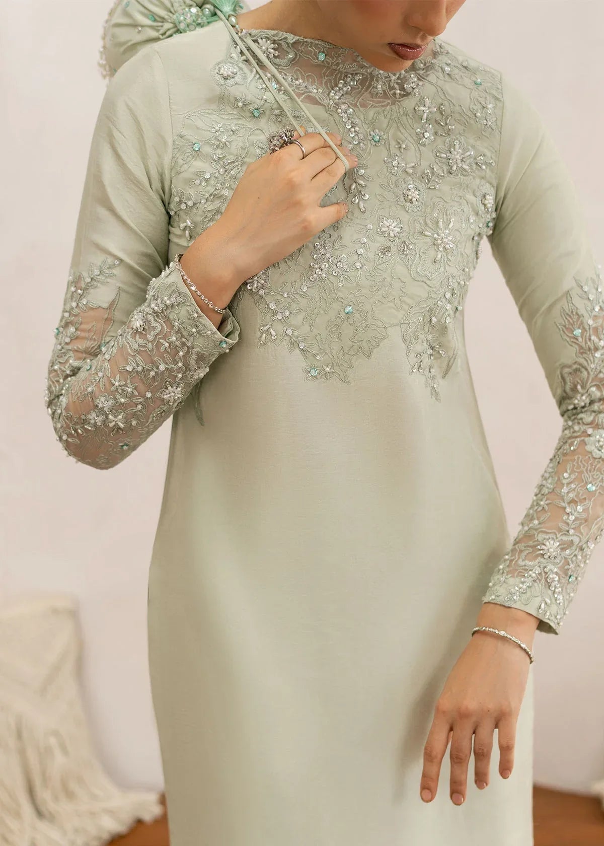 Dastoor | Rania Luxury Pret 25 | Daphne - Aqsa Fabrics