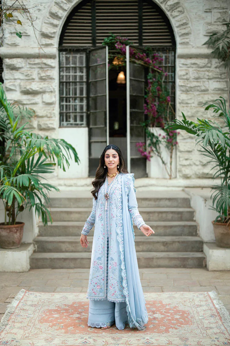 Qalamkar | Luxury Lawn Eid Edit | SB-04 Zarish - Aqsa Fabrics