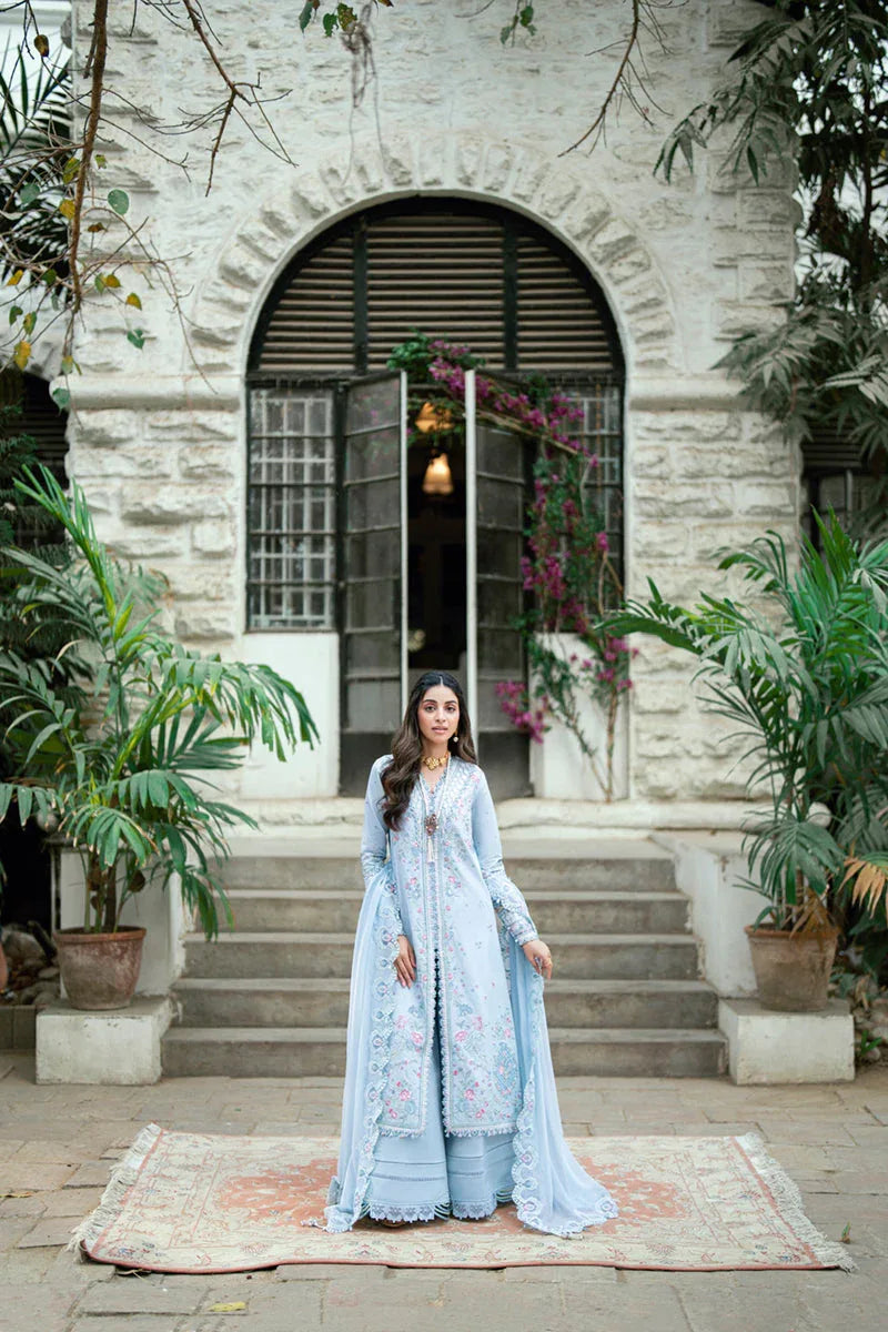 Qalamkar | Luxury Lawn Eid Edit | SB-04 Zarish - Aqsa Fabrics