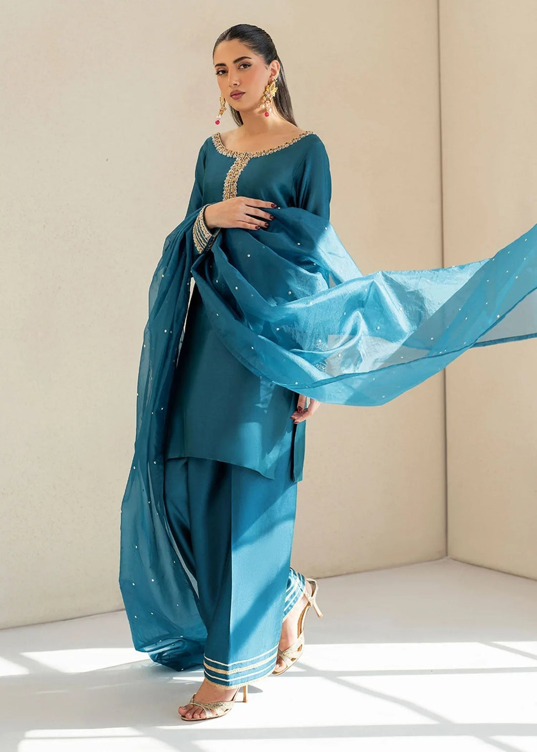Dastoor | Maahi Luxury Pret 25 | ELISA - Aqsa Fabrics