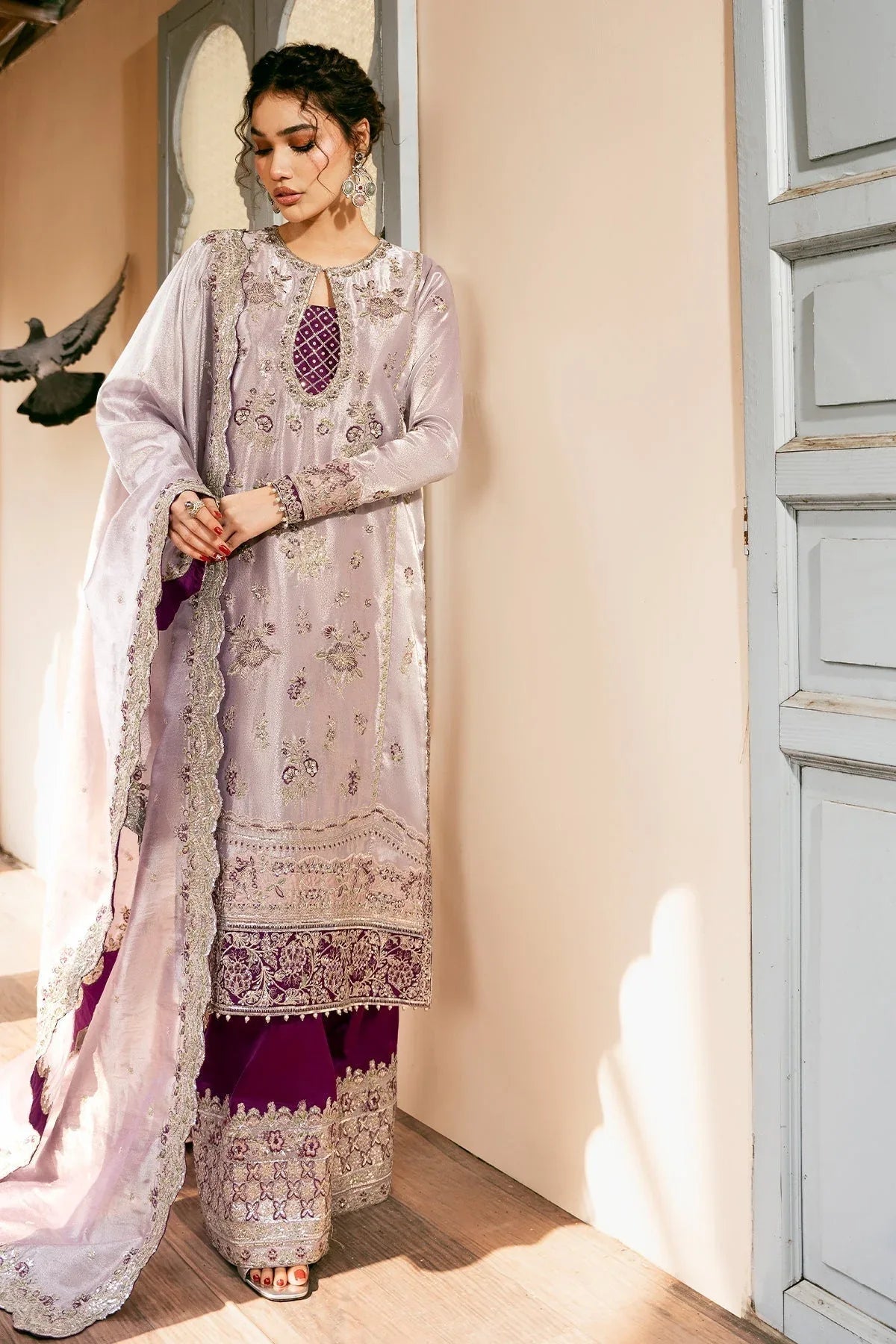 Mina Kashif | Noor Jahan Wedding Formals | Raina - Aqsa Fabrics