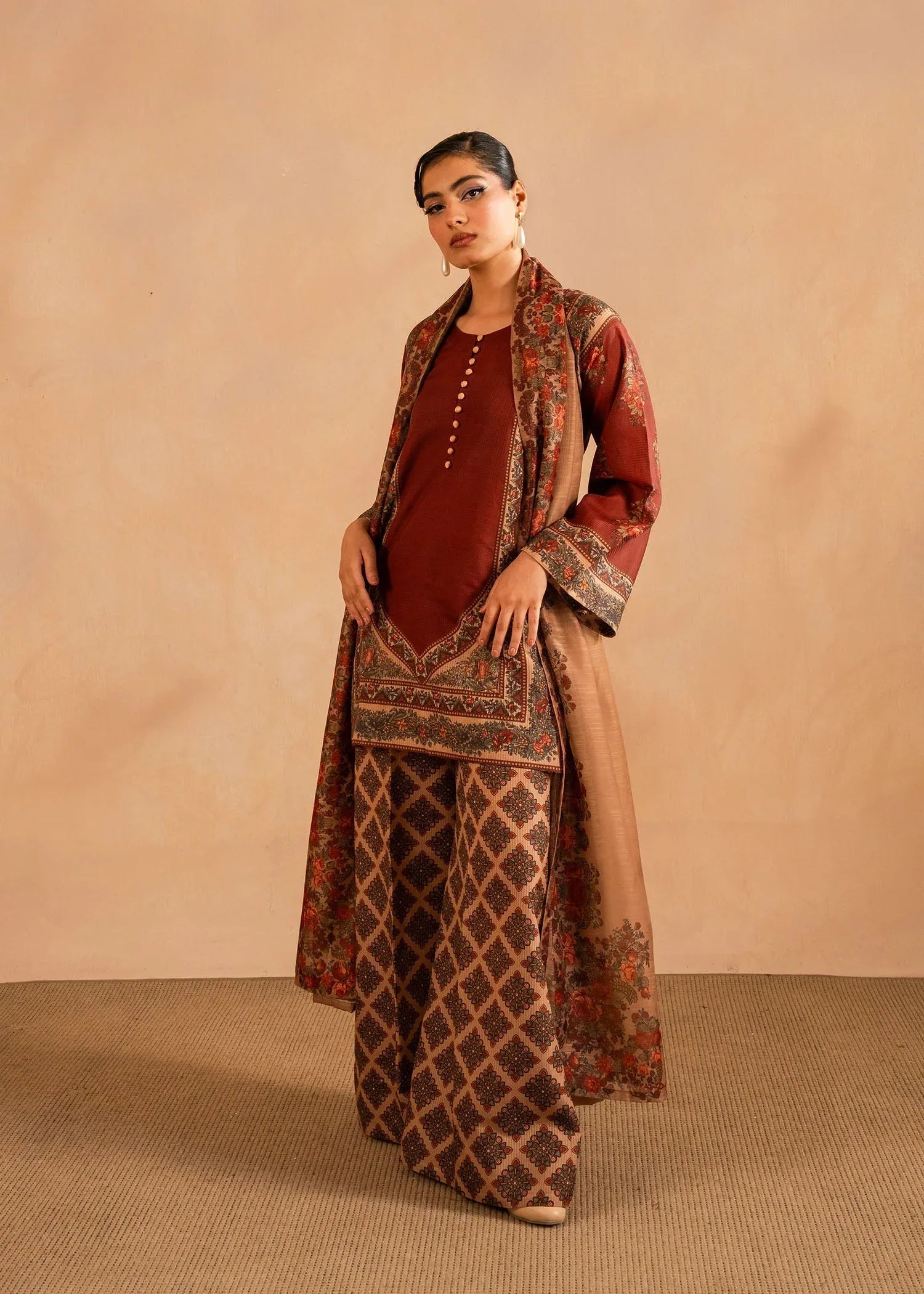 Maria Osama Khan | Retro Lawn 25 | Berra - Aqsa Fabrics