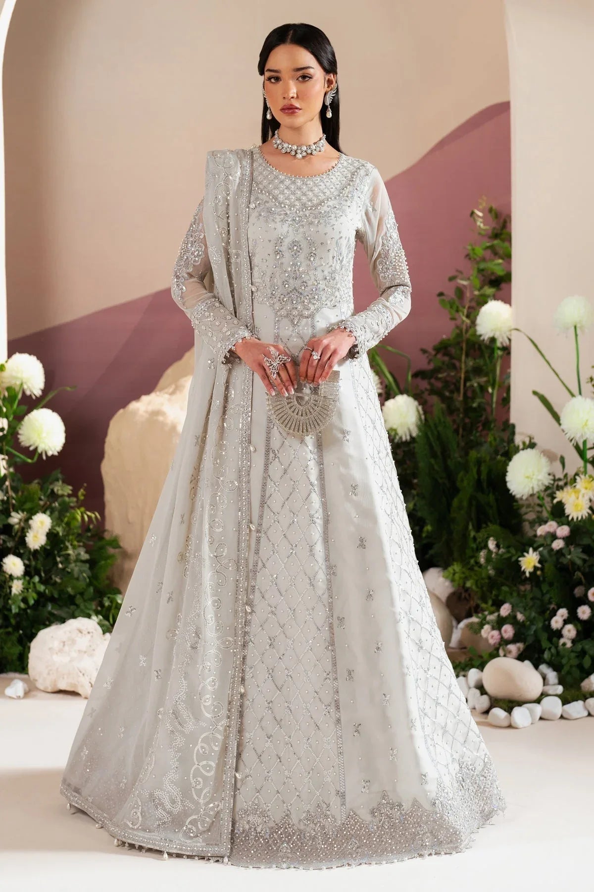 Alizeh | Handcrafted Eid Edit 25 | AF-HM-4032-Musk - Aqsa Fabrics