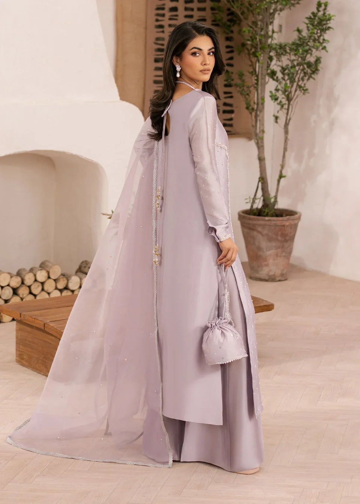 Dastoor | Rania Luxury Pret 25 | Aster - Aqsa Fabrics