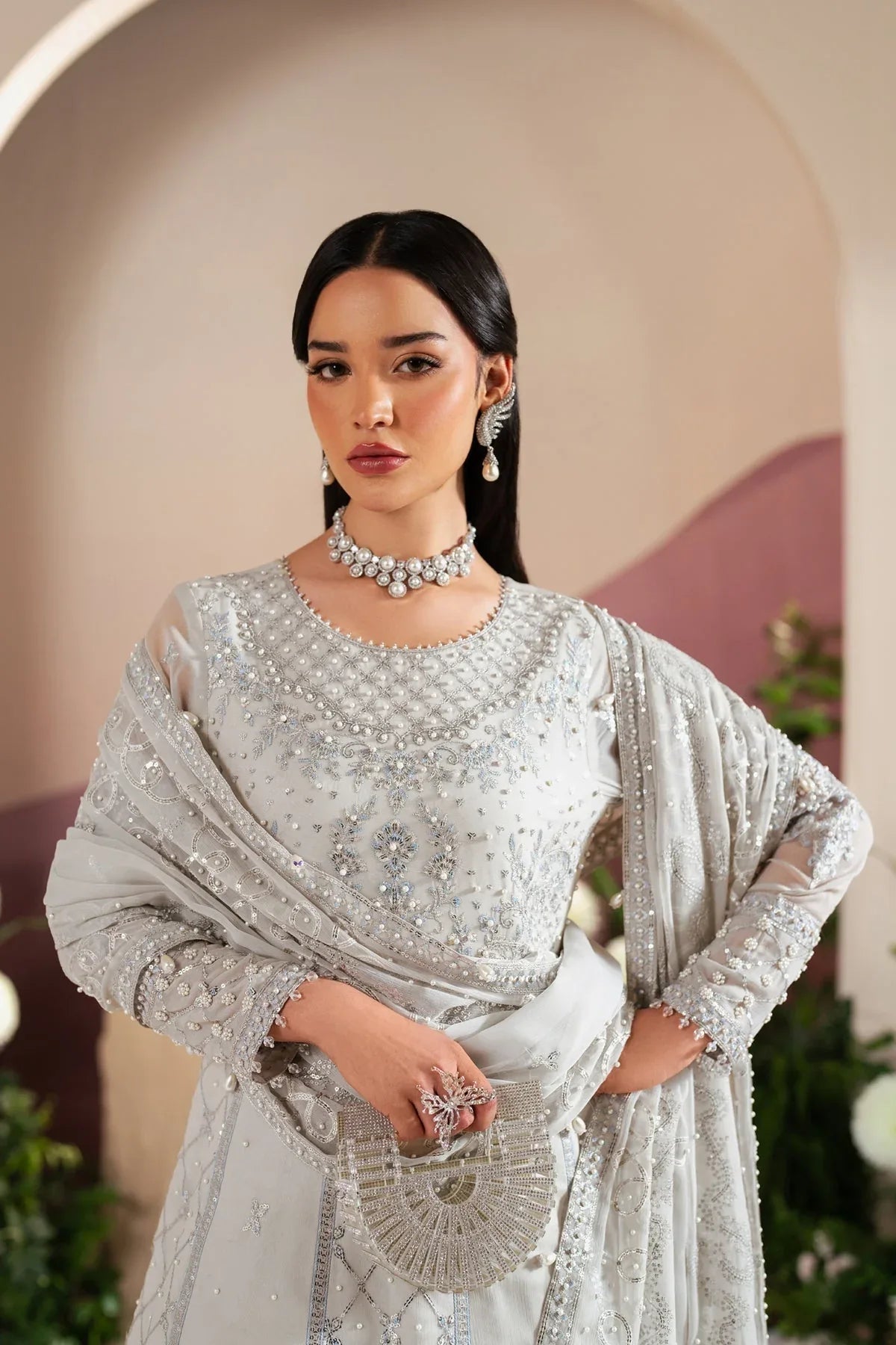 Alizeh | Handcrafted Eid Edit 25 | AF-HM-4032-Musk - Aqsa Fabrics