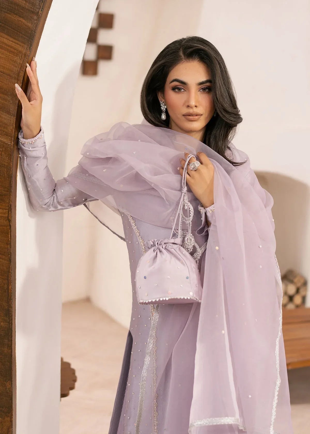 Dastoor | Rania Luxury Pret 25 | Aster - Aqsa Fabrics
