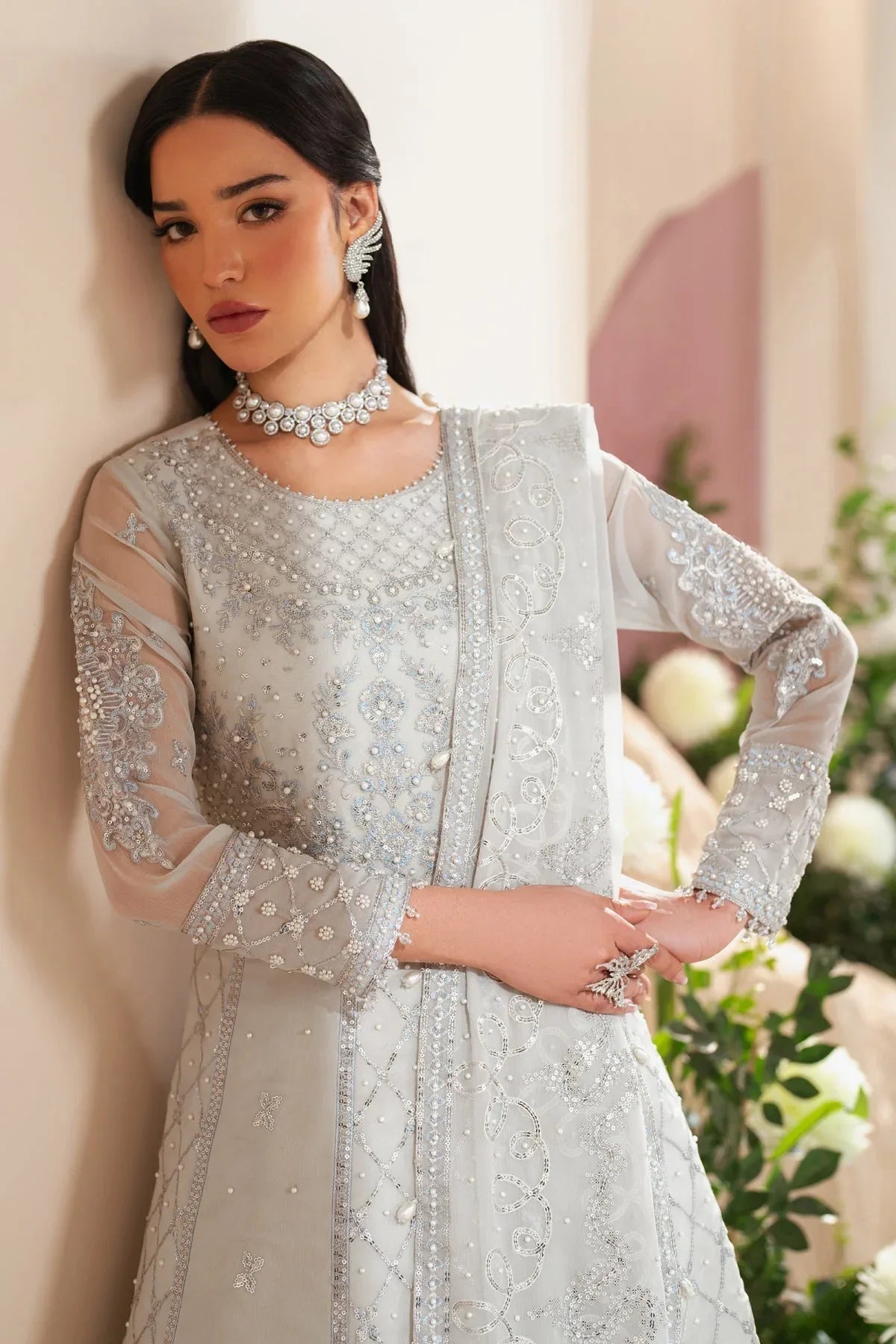 Alizeh | Handcrafted Eid Edit 25 | AF-HM-4032-Musk - Aqsa Fabrics