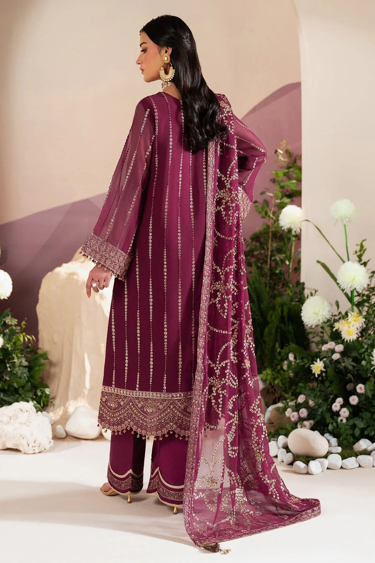 Alizeh | Handcrafted Eid Edit 25 | AF-HM-4034-Dusk - Aqsa Fabrics