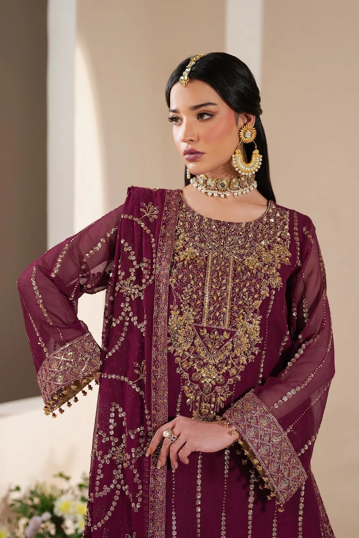 Alizeh | Handcrafted Eid Edit 25 | AF-HM-4034-Dusk - Aqsa Fabrics
