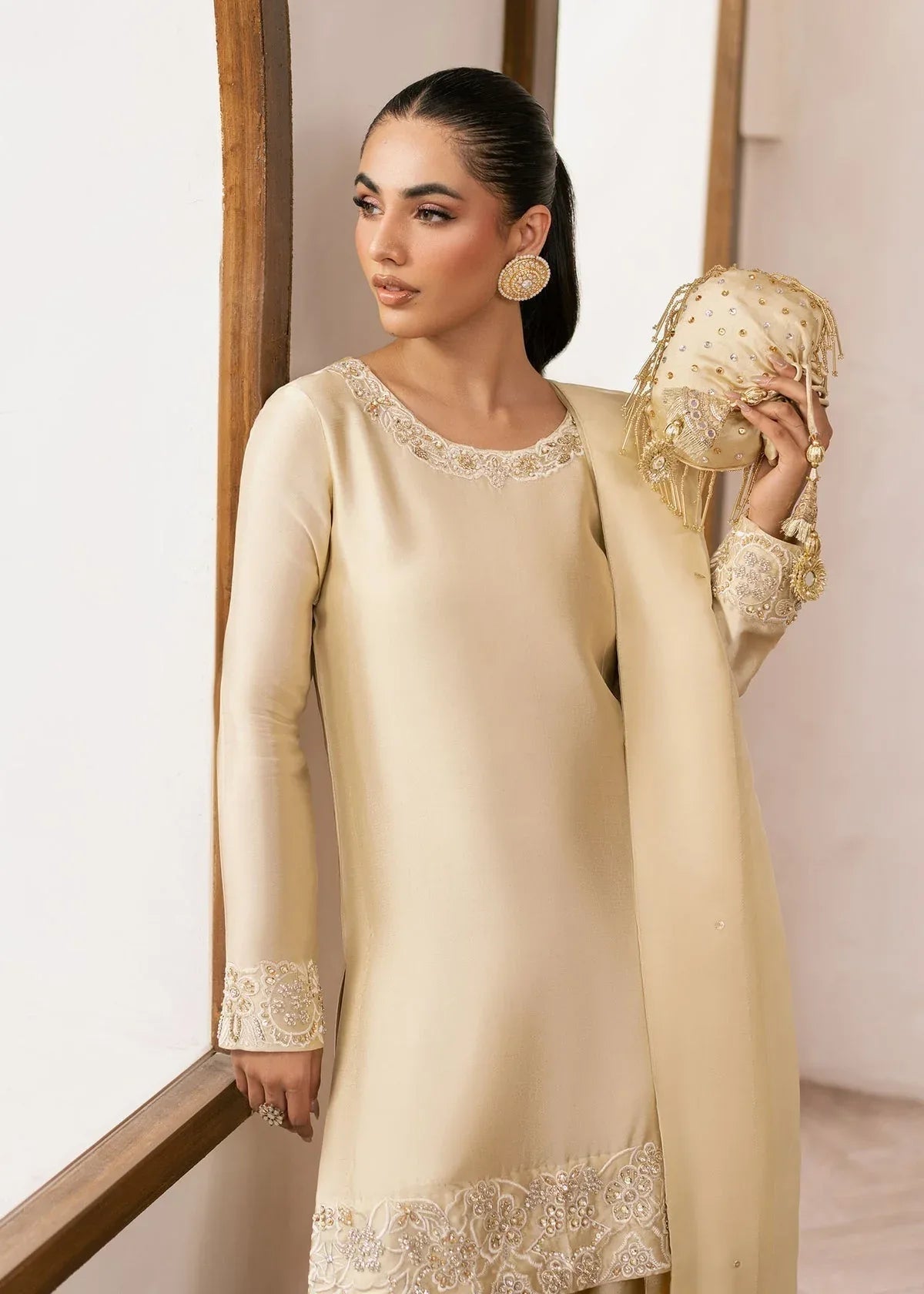 Dastoor | Rania Luxury Pret 25 | Eluna - Aqsa Fabrics