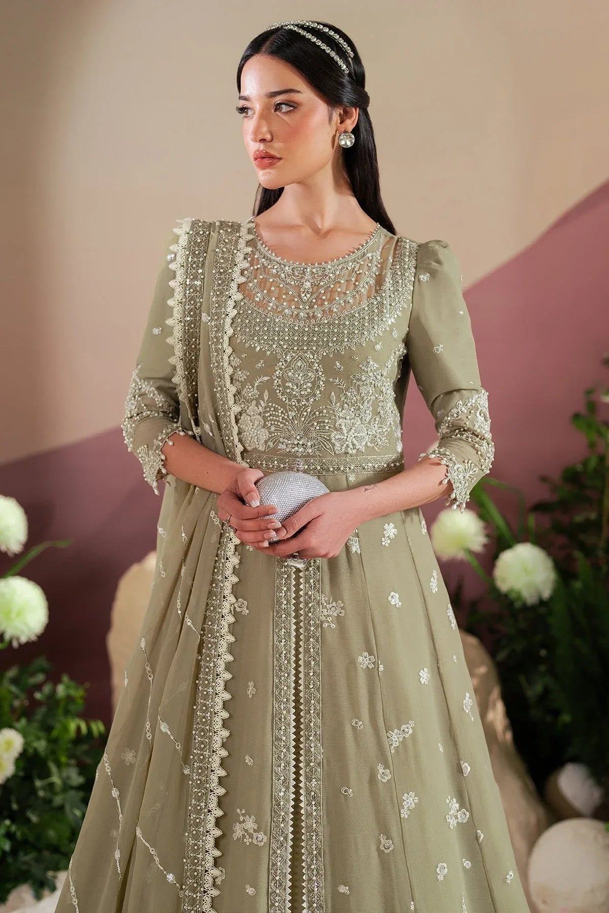 Alizeh | Handcrafted Eid Edit 25 | AF-HM-4040-Tunic - Aqsa Fabrics