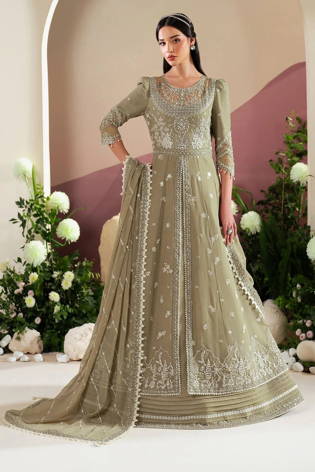 Alizeh | Handcrafted Eid Edit 25 | AF-HM-4040-Tunic - Aqsa Fabrics