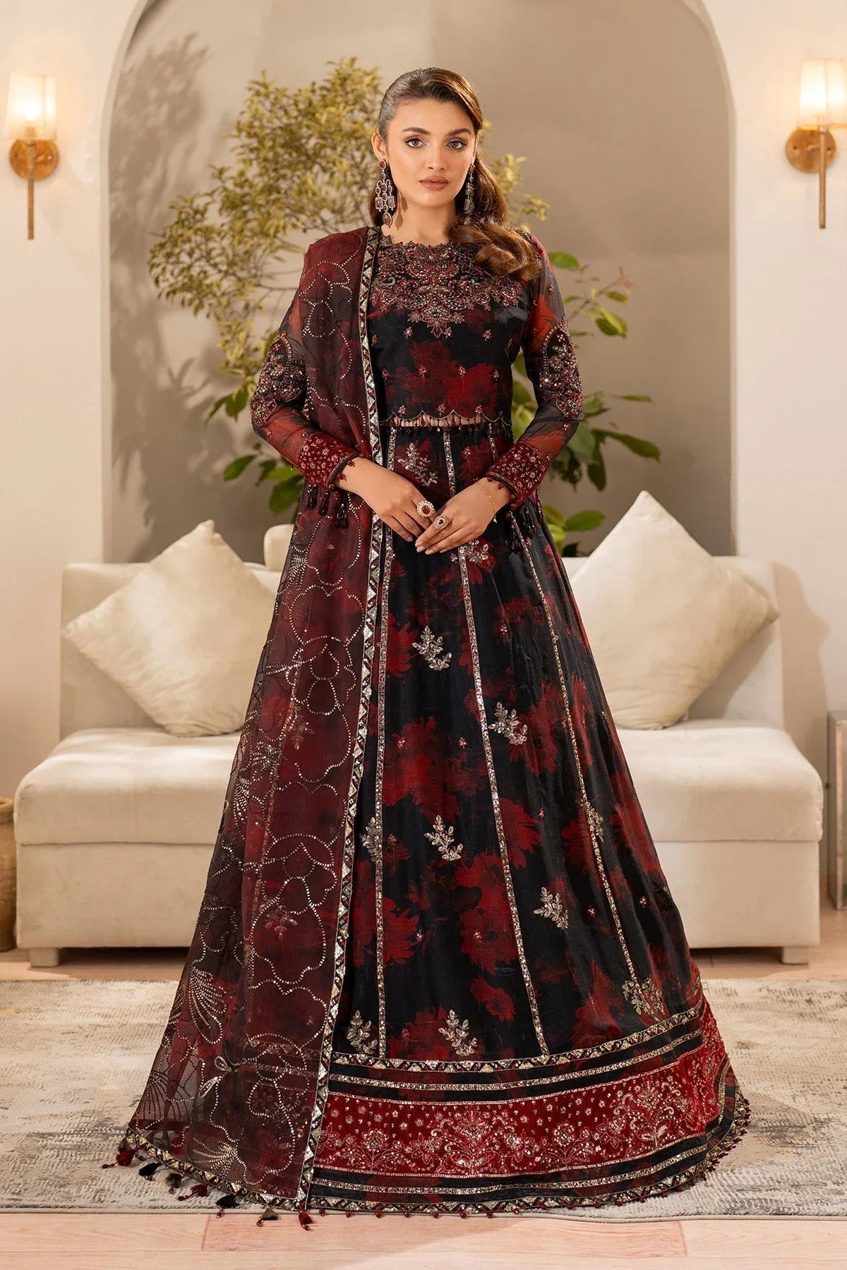 Alizeh | Fleur Chiffon |  AF-CH-2191-Talia - Aqsa Fabrics