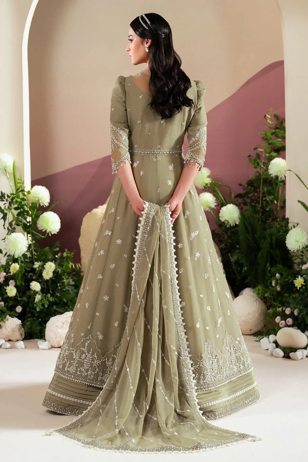 Alizeh | Handcrafted Eid Edit 25 | AF-HM-4040-Tunic - Aqsa Fabrics