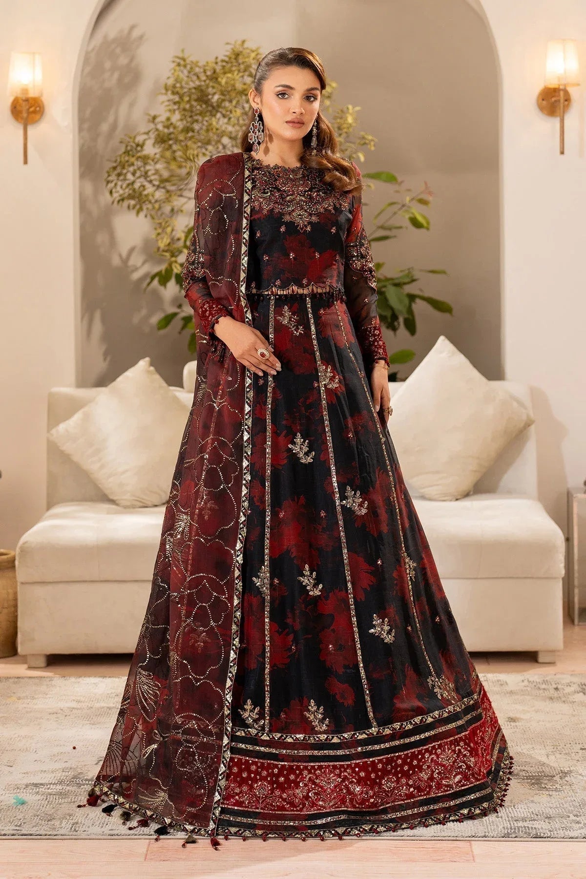 Alizeh | Fleur Chiffon |  AF-CH-2191-Talia - Aqsa Fabrics