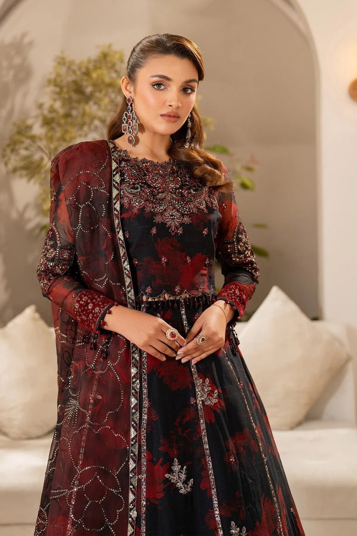 Alizeh | Fleur Chiffon |  AF-CH-2191-Talia - Aqsa Fabrics