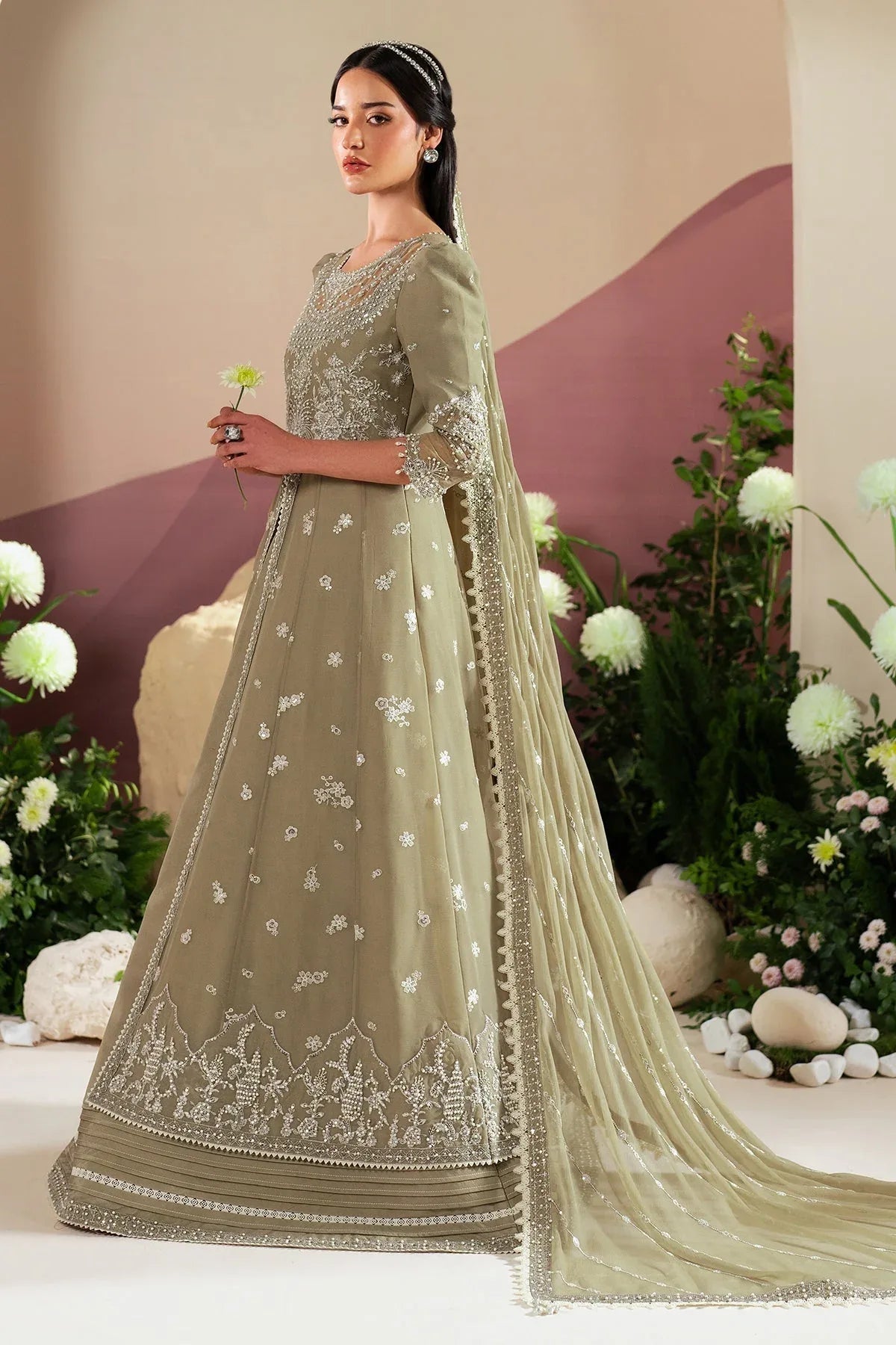 Alizeh | Handcrafted Eid Edit 25 | AF-HM-4040-Tunic - Aqsa Fabrics
