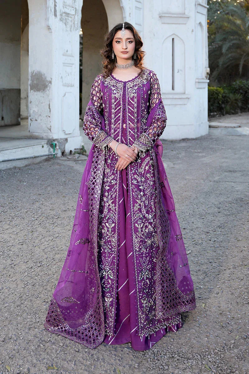 Maryams | Zeenat Luxury Formals | Crimson Bloom - Z-02 - Aqsa Fabrics