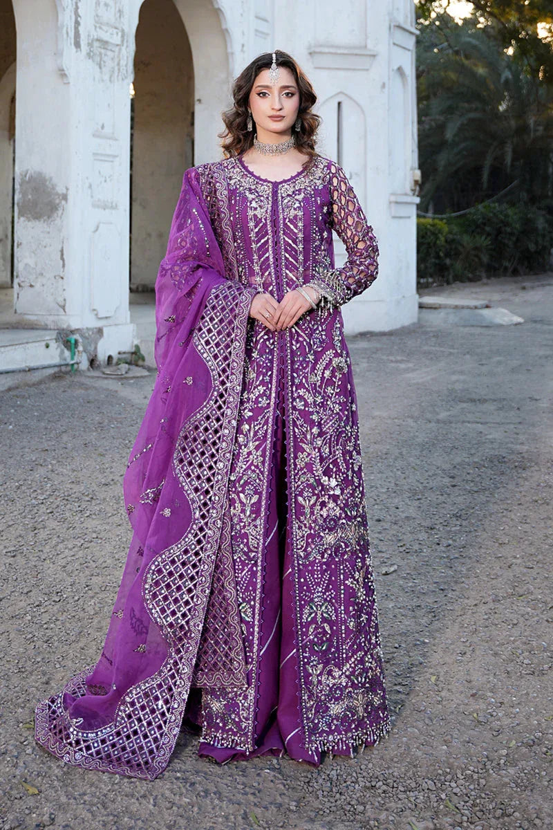 Maryams | Zeenat Luxury Formals | Crimson Bloom - Z-02 - Aqsa Fabrics