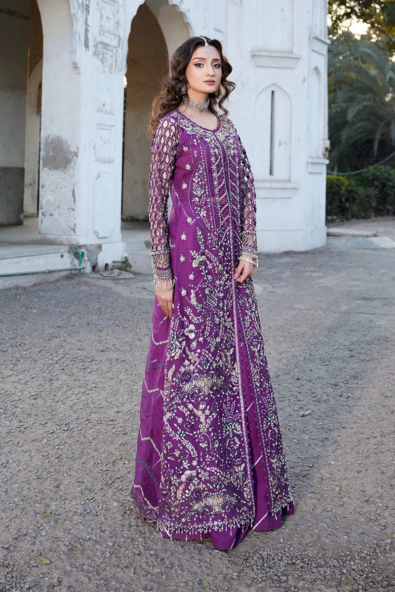 Maryams | Zeenat Luxury Formals | Crimson Bloom - Z-02 - Aqsa Fabrics