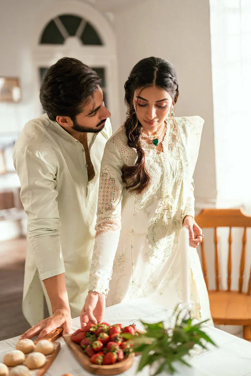 Qalamkar | Luxury Lawn Eid Edit | SB-10 Nadia - Aqsa Fabrics